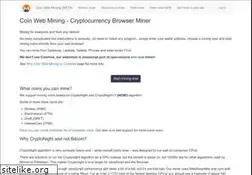 Sites similar to coinwebmining.com