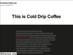 Sites similar to cold-drip-coffee.com