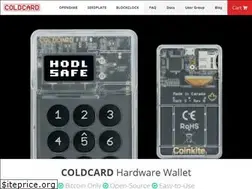 Sites similar to coldcardwallet.com