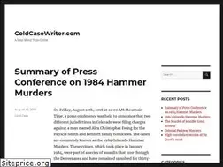 Sites similar to coldcasewriter.com