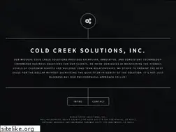 Sites similar to coldcreeksolutions.com