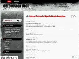 Sites similar to coldfusionblog.wordpress.com