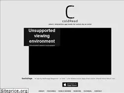 Sites similar to coldreadapp.com