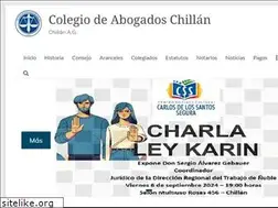 Sites similar to colegioabogadoschillan.cl