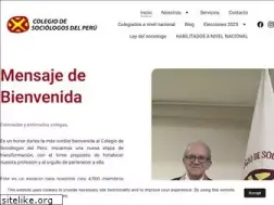 Sites similar to colegiodesociologosperu.org.pe