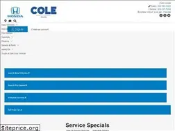 Sites similar to colehonda.com