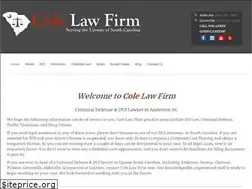 Sites similar to colelawfirmsc.com