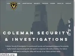 Sites similar to colemansecurityandinvestigations.com