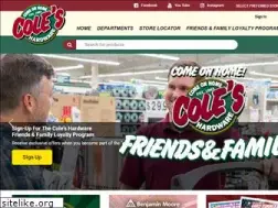 Sites similar to coleshardware.com