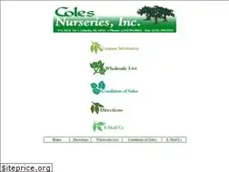 Sites similar to colesnurseries.com