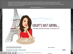 Sites similar to coleysjustsaying.blogspot.com