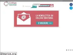 Sites similar to college-doctoral.fr