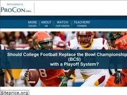 Sites similar to collegefootball.procon.org