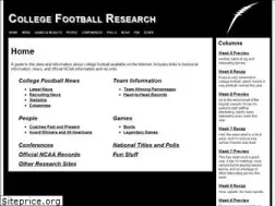 Sites similar to collegefootballresearch.com