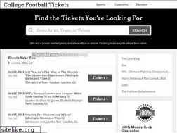 Sites similar to collegefootballtickets.com