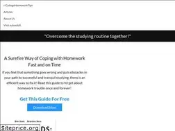 Sites similar to collegehomeworktips.com