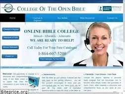 Sites similar to collegeoftheopenbible.com