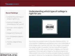 Sites similar to collegeranker.com