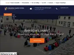 Sites similar to collegesaintyvestreguier.fr