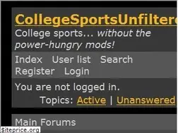 Sites similar to collegesportsunfiltered.com