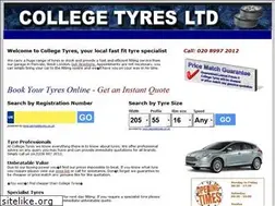 Sites similar to collegetyres.co.uk