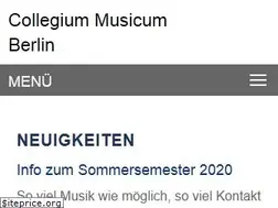 Sites similar to collegium-musicum-berlin.de