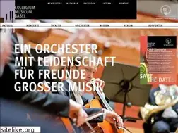 Sites similar to collegiummusicumbasel.ch