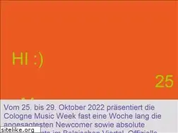 Sites similar to colognemusicweek.de
