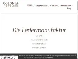 Sites similar to colonia-leather.de