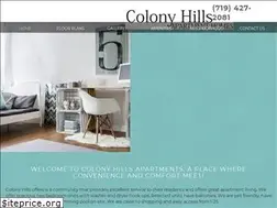 Sites similar to colonyhillsapts.com