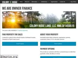 Sites similar to colonyridge.com