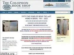 Sites similar to colophonbooks.com