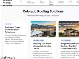 Sites similar to coloradoroofingsolutions.com