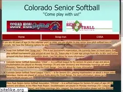 Sites similar to coloradoseniorsoftball.com