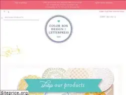 Sites similar to colorboxletterpress.com