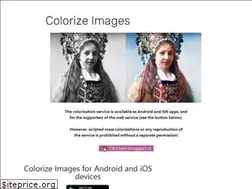 Sites similar to colorizeimages.com