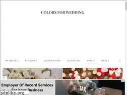 Sites similar to colorsforwedding.com