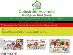 Sites similar to colostrum-australia.com.au