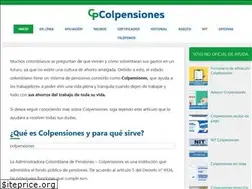 Sites similar to colpensionescolombia.co