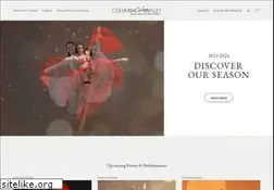 Sites similar to columbiacityballet.com