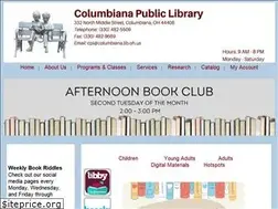 Sites similar to columbiana.lib.oh.us