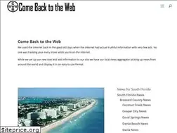 Sites similar to comebacktotheweb.com