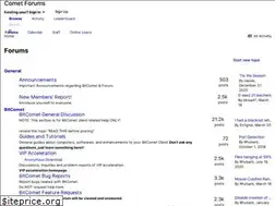 Sites similar to cometforums.com