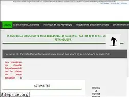 Sites similar to comitepetanquegironde.fr