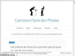 Sites similar to commentfairedesphotos.com