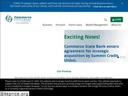 Sites similar to commercestatebank.com