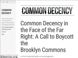 Sites similar to commondecencynyc.com