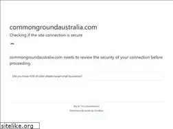 Sites similar to commongroundaustralia.com