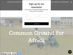 Sites similar to commongroundforafrica.org