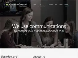 Sites similar to commongroundpr.com